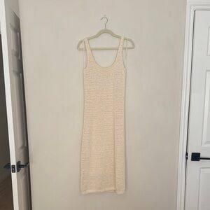 Vince Elegant Cream Knit Dress